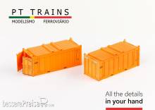 PT Trains 820804 - Set 2 x Container 20´OT DP DPRE9000543 + DPRE9001133