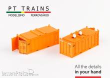 PT Trains 820807 - Set 2 x Container 20´OT DP DPRE9000918 + DPRE9002320