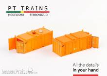 PT Trains 820808 - Set 2 x Container 20´OT DP DPRE9001658 + DPRE9002588