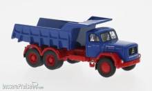 Brekina 83303 - Brekina, Magirus Jupiter Kipper, blau/rot, 1960, 1:87