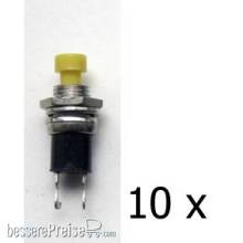 Tams Elektronik 84-52111-10 - Drucktaster, 1xSchließer, 1A, LowCost, gelb