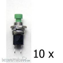 Tams Elektronik 84-52112-10 - Drucktaster, 1xSchließer, 1A, LowCost, grün
