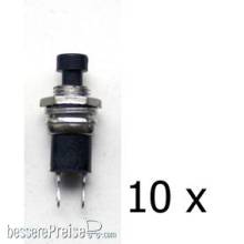 Tams Elektronik 84-52113-10 - Drucktaster, 1xSchließer, 1A, LowCost, schwarz