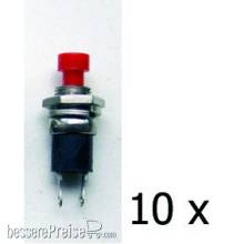 Tams Elektronik 84-52117-10 - Drucktaster, 1xSchließer, 1A, LowCost, rot