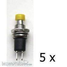 Tams Elektronik 84-52121-05 - Drucktaster, 1xSchließer, 1A, High Quality, gelb