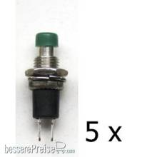 Tams Elektronik 84-52122-05 - Drucktaster, 1xSchließer, 1A, High Quality, grün