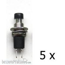 Tams Elektronik 84-52123-05 - Drucktaster, 1xSchließer, 1A, High Quality, schwarz