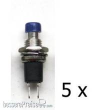 Tams Elektronik 84-52126-05 - Drucktaster, 1xSchließer, 1A, High Quality, blau