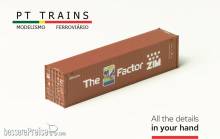 PT Trains 840050 - Container 40´HC ZIM (ZCSU7261639)
