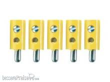 Tams Elektronik 85-19501-05 - Mini-Bananenstecker, gerade, gelb