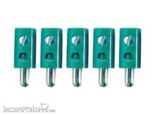 Tams Elektronik 85-19502-05 - Mini-Bananenstecker, gerade, grün