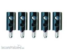 Tams Elektronik 85-19503-05 - Mini-Bananenstecker, gerade, schwarz