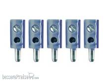 Tams Elektronik 85-19504-05 - Mini-Bananenstecker, gerade, grau
