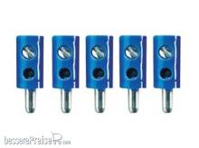 Tams Elektronik 85-19506-05 - Mini-Bananenstecker, gerade, blau