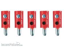 Tams Elektronik 85-19507-05 - Mini-Bananenstecker, gerade, rot
