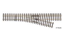 Tillig 85193 - Dreischienen-Schmalspurweiche H0/H0 m-H0 m, rechts