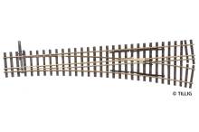 Tillig 85197 - Dreischienen-Schmalspurweiche H0/H0 m-H0, rechts
