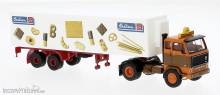 Brekina 85672 - Volvo F 89 Koffer-SZ, Datra - Bahlsen, 1972