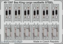 Eduard Accessories 491397 - 1/48 Sea King HU.5 cargo seatbelts STEEL 1/48 AIRFIX