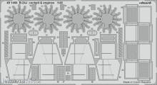 Eduard Accessories 491450 - B-24J cockpit & engines HOBBY BOSS