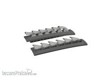 Eduard Accessories 6481061 - P-40 exhaust stacks fishtail PRINT EDUARD