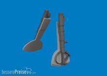 Eduard Accessories 6481170 - Bf 109G undercarriage legs PRINT for Eduard