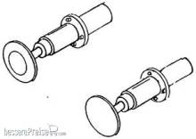 Weinert 8604 - Stangenfederpuffer mit rundem Flansch mit 4,3 mm Durchmesser