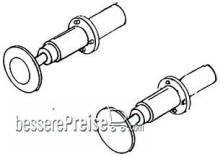 Weinert 8605 - Stangenpuffer mit rundem Flansch mit 4,3 mm Durchmesser