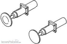 Weinert 8606 - Stangenfederpuffer mit eckigem Flansch mit 4,3 mm Durchmesser
