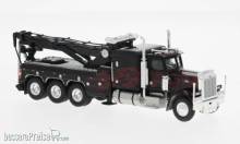 Brekina 86278 - Brekina, Peterbilt 359 Abschleppwagen, schwarz, 1973, Flames, 1:87