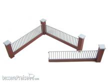 Modusteck 863101 - Modusteck Zaun Set 2, lang, hoch