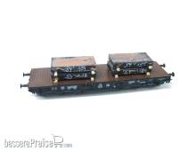 Modellbahn Engl 87 - Stahlbrammen, rostig 40 x 25mm