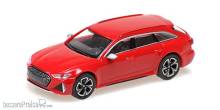 Minichamps 870010010 - AUDI RS 6 AVANT - 2019 - RED METALLIC