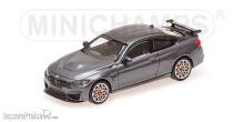 Minichamps 870027107 - BMW M4 GTS - 2016 - GREY METALLIC W/ ORANGE WHEELS