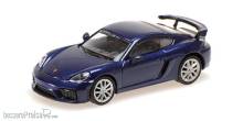 Minichamps 870067600 - PORSCHE 718 CAYMAN GT4 (981) - 2019 - BLUE METALLIC