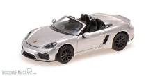 Minichamps 870067704 - PORSCHE 718 SPYDER (981) - 2019 - SILVER METALLIC