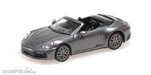 Minichamps 870068331 - PORSCHE 911 (992) - CARRERA 4S CABRIOLET - 2019 - GREY METALLIC