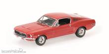Minichamps 870084121 - FORD MUSTANG FASTBACK 2 2 - 1968 - RED