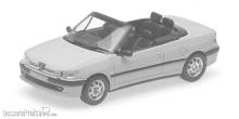 Minichamps 870112032 - PEUGEOT 306 CABRIOLET - 1998 - DARK BLUE METALLIC