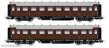 Saxonia 87173 - 2er Set Personenwagen C4Ü Sa 07, K.Sächs.Sts.E.B., Ep. I - K.Sächs.Sts.E.B. - Ep.I