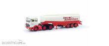 Herpa 87MBS026284 - Mercedes-Benz LPS 2032 Benzintank-Sattelzug ´bayer-spedition´