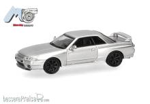 Herpa 87MC000092 - MicroCity: Nissan Skyline GTR32, silber
