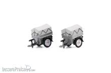 ACE Collectors 888706 - 1/87 Kyburz Anhänger Die Post - Set mit 2 Stk