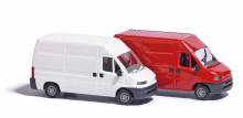 Busch 89112 - Fiat Ducato Kastenwagen, Weiß
