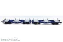 B-Models 90.422 - 2-teiliges Set InnoWaggon in blaut, mit 6 ´SteelPallets´ - Ep.VI