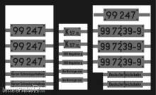 Weinert 91005 - Neusilberschilder für 99 247, 997239-9