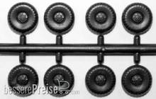 Hädl 910061 - Rädersatz SPW 60, 8 Räder, TT