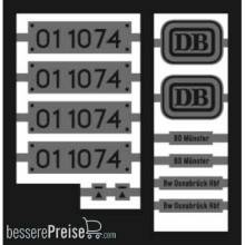 Weinert 91016 - Neusilberschilder für 01 1074