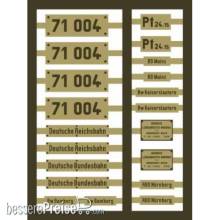 Weinert 91028 - Messingschilder für 71 004