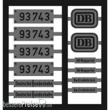 Weinert 91030 - Neusilberschilder für 93 743